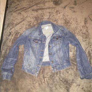 Dark wash denim jacket